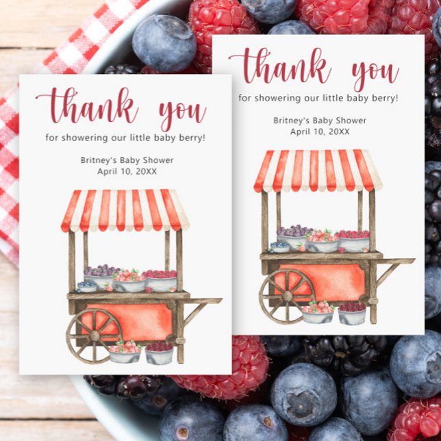 Sweet berries baby shower - thank you (Creator Uploaded)