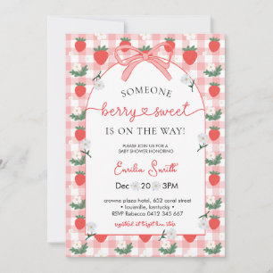 Sweet berry Baby shower Party Invitation