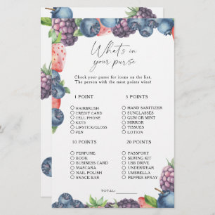Sweet berry - What's in your purse game