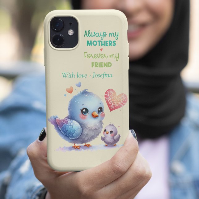 Sweet Bird & Baby Pastel Yellow Mother's Day Case-Mate iPhone Case (Sweet Bird & Baby Pastel Yellow Mother's Day Case-Mate iPhone Case)