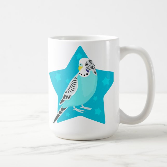 Sweet Bird Parakeet Coffee Mug (Right)