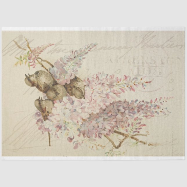 Sweet Birdie Furniture Decoupage Paper (Front)