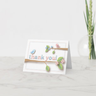 Sweet Birdie Thank You Note Card