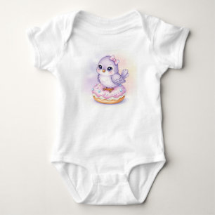 Sweet Birds. Blueberry Doughnut by Natasha Us Baby Bodysuit