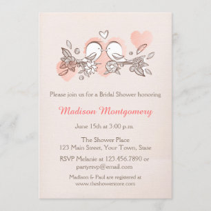 Sweet Birds, Bridal Shower Invitation