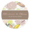 Sweet Birds Floral Wedding Favour Label Sticker