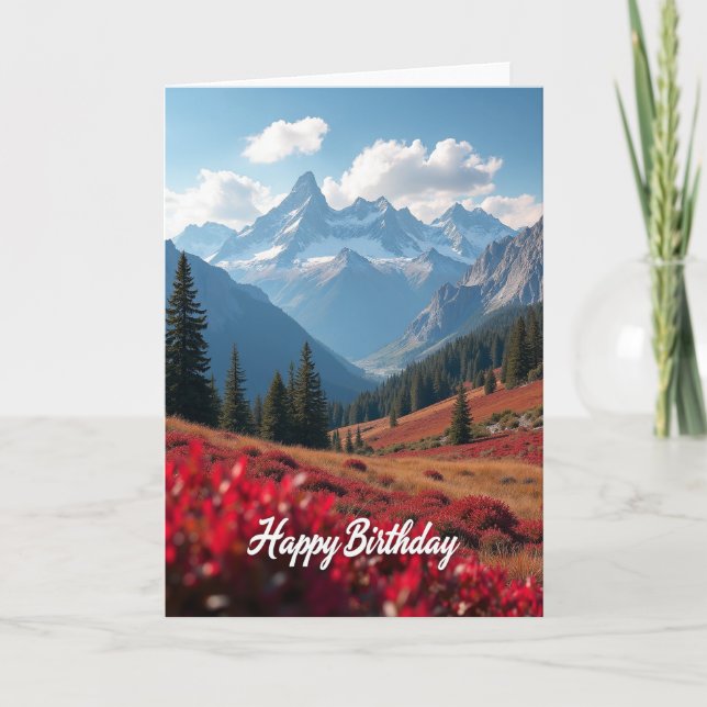 Sweet Birthday Alpine Card (Front)