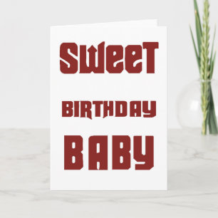 Sweet Birthday Baby Card