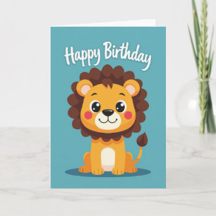 Sweet Birthday Big Cat Card