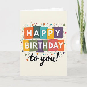 Sweet Birthday Blocks Card