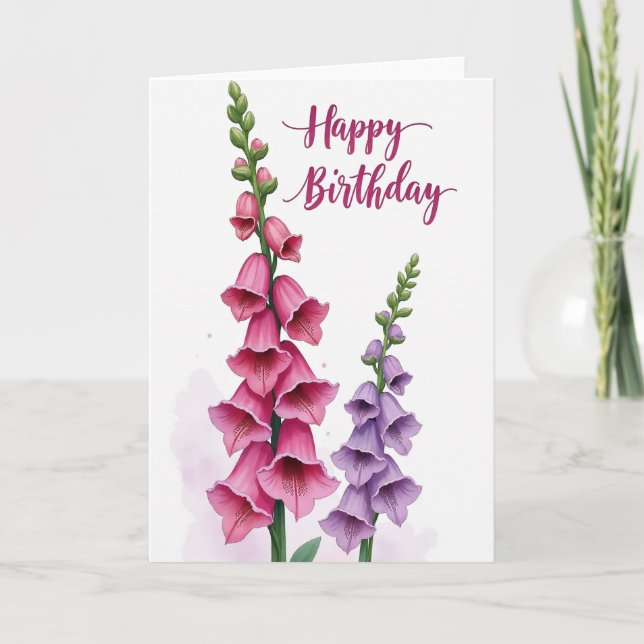 Sweet Birthday Bloom Art Card (Front)