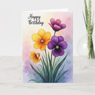 Sweet Birthday Blossom Art Card