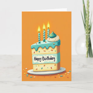 Sweet Birthday Cake Slice Card