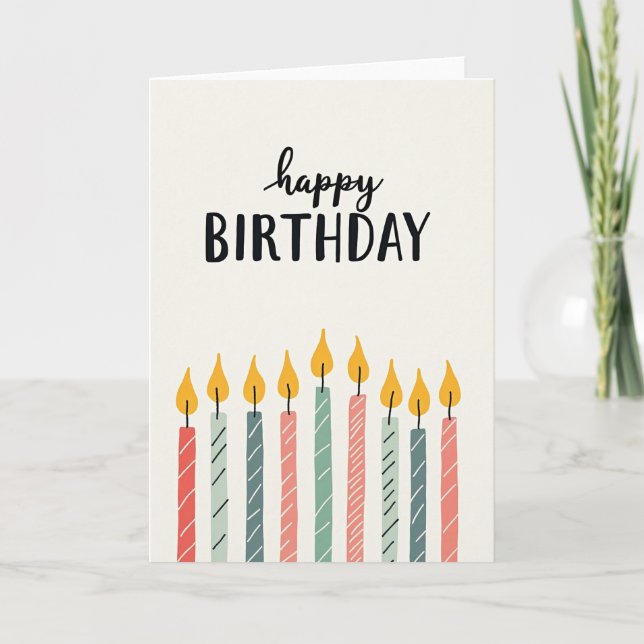 Sweet Birthday Candle Card (Front)