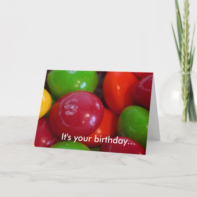 "Sweet" birthday card (Front)