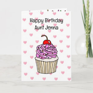 Sweet Birthday Card for Her   Birthday CupCake