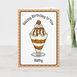 Sweet Birthday Card Ice Cream Sundae