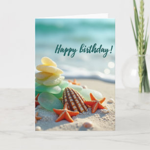 Sweet Birthday Coastal Shell Card