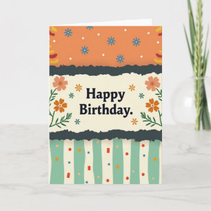 Sweet Birthday Collage Art Card