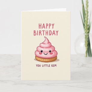 Sweet Birthday Cream Swirl Card