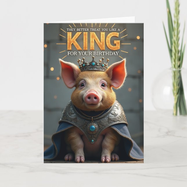 Sweet Birthday Crowned Card (Front)