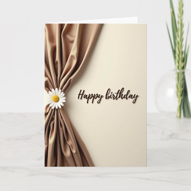 Sweet Birthday Fabric Fold Card (Front)