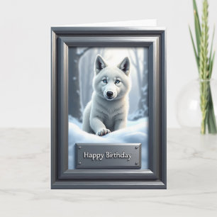 Sweet Birthday Fluffy Cub Card