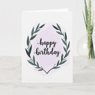 Sweet Birthday Foliage Card