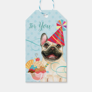 Sweet Birthday French Bulldog Gift Tags