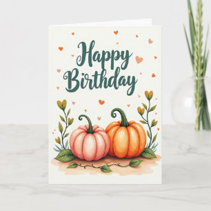 Sweet Birthday Gourd Illustration Card