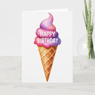Sweet Birthday Ice Cream Card