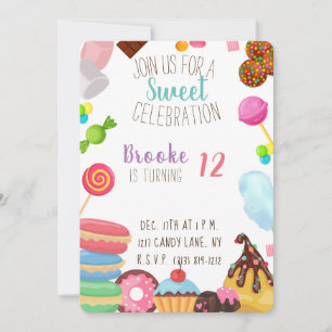 Sweet birthday invitation