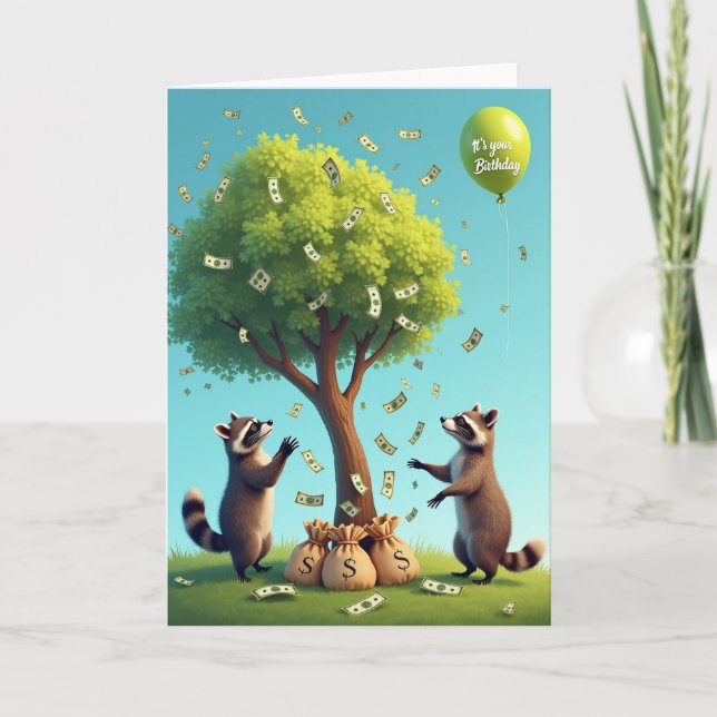 Sweet Birthday Money Tree Card (Front)