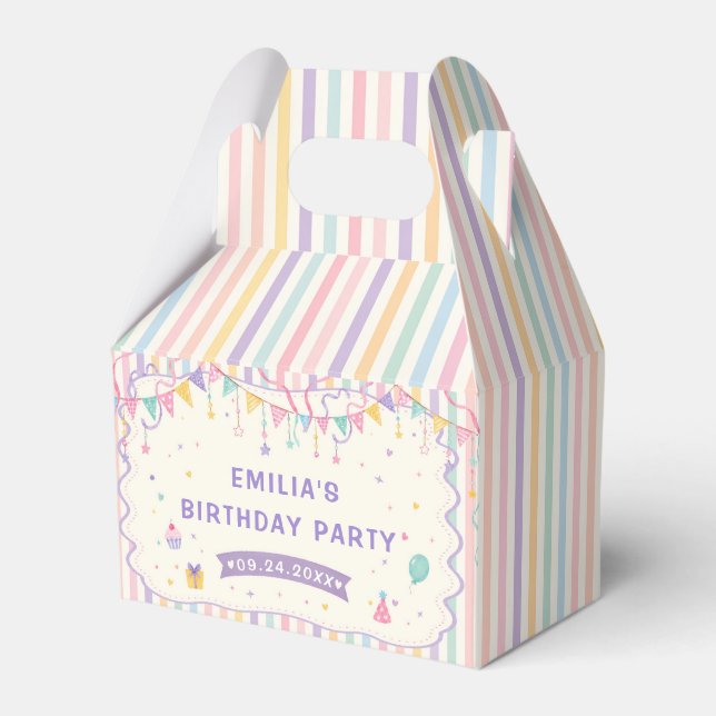 Sweet Birthday Party Favour Box (Front Side)