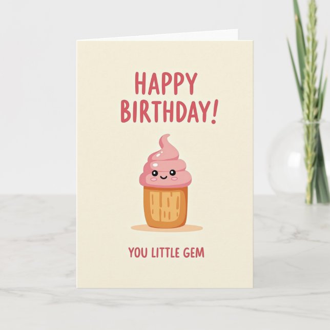 Sweet Birthday Pastry Card (Front)