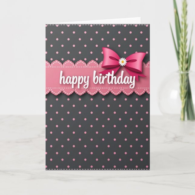 Sweet Birthday Pink Card (Front)