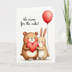Sweet Birthday Plush Heart Card