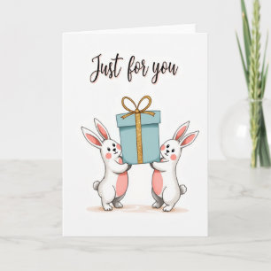 Sweet Birthday Rabbit Gift Card