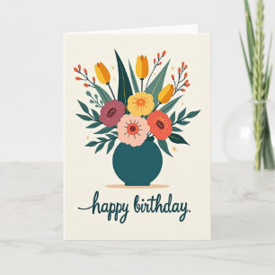 Sweet Birthday Vase Card