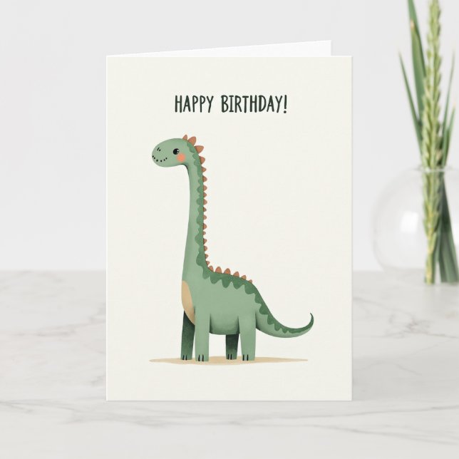 Sweet Birthday Whimsical Creature Card (Front)