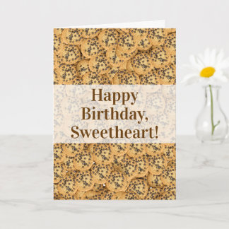 Sweet Birthday Wishes Chocolate Chip Cookie Card