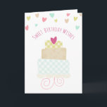 Sweet Birthday Wishes Greeting Card<br><div class="desc">Sweet Birthday Wishes Greeting Card</div>