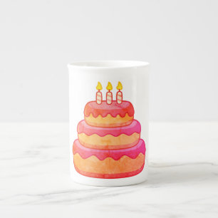 "Sweet Birthday Wishes Mug" Bone China Mug