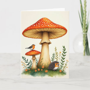 Sweet Birthday Woodland Fungi Card