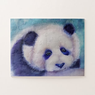 Sweet Black and White Panda Bear Jigsaw Puzzle