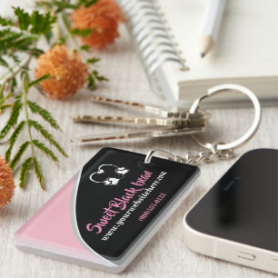 Sweet Black Bean Promotional Business Keychain