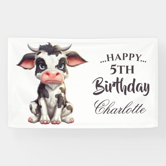 Sweet Black Cow  Banner (Horizontal)