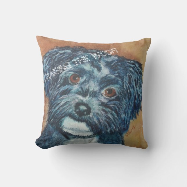 SWEET BLACK HAVANESE | TOSS PILLOW (Front)