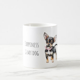 Sweet Black Puppy Dog Coffee Mug