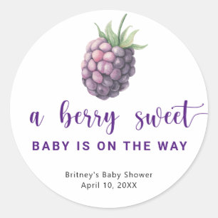 Sweet blackberry  classic round sticker